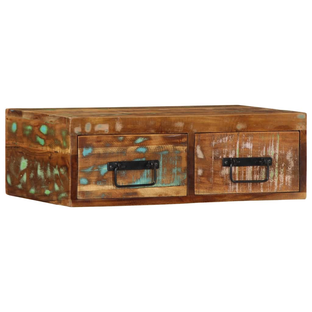 Armário de TV para parede 60x30x19 cm madeira recuperada maciça - Image 4