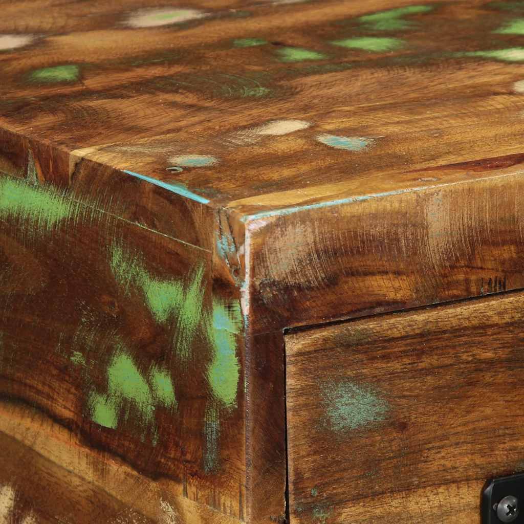 Armário de TV para parede 60x30x19 cm madeira recuperada maciça - Image 8