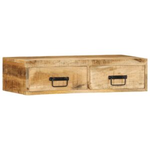 Armário de TV para parede 80x30x19 cm mangueira áspera maciça
