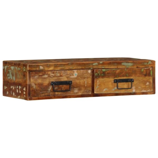 Armário de TV para parede 80x30x19 cm madeira recuperada maciça - Image 3