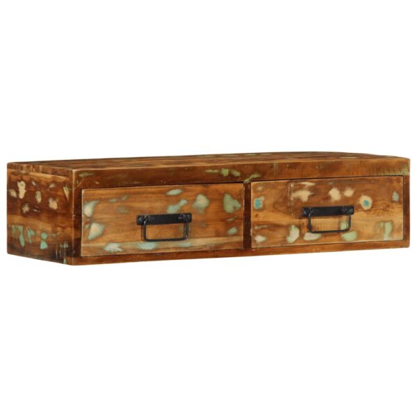 Armário de TV para parede 80x30x19 cm madeira recuperada maciça - Image 4