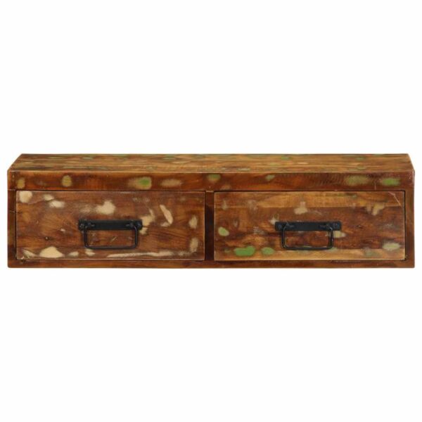 Armário de TV para parede 80x30x19 cm madeira recuperada maciça - Image 5