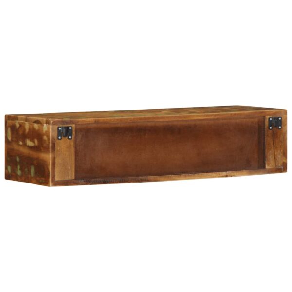 Armário de TV para parede 80x30x19 cm madeira recuperada maciça - Image 7