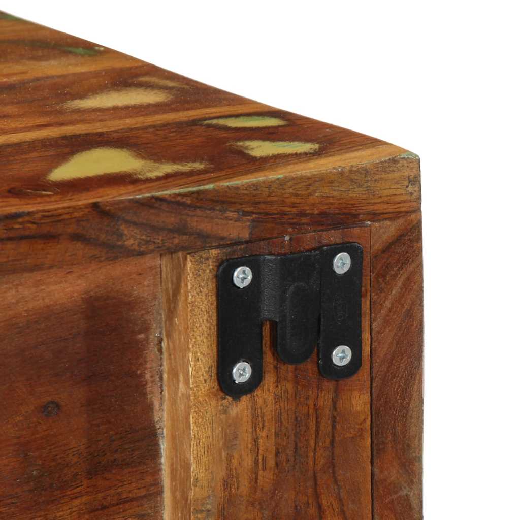 Armário de TV para parede 40x30x19 cm madeira recuperada maciça - Image 8