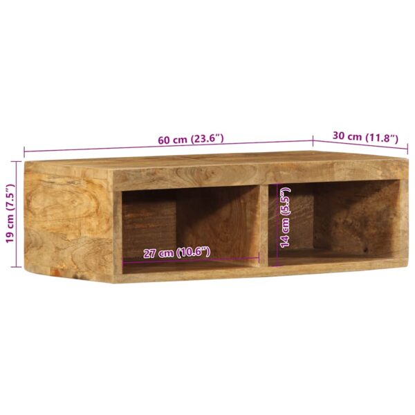 Armário de TV para parede 60x30x19 cm mangueira áspera maciça - Image 11