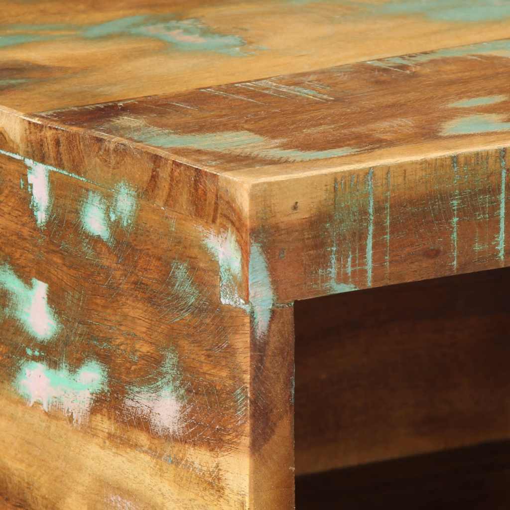 Armário de TV para parede 60x30x19 cm madeira recuperada maciça - Image 7