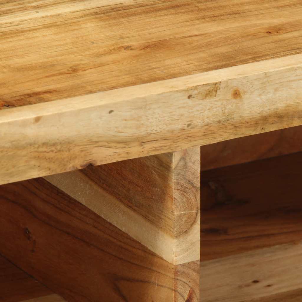 Armário de TV para parede 80x30x19 cm madeira acácia maciça - Image 8