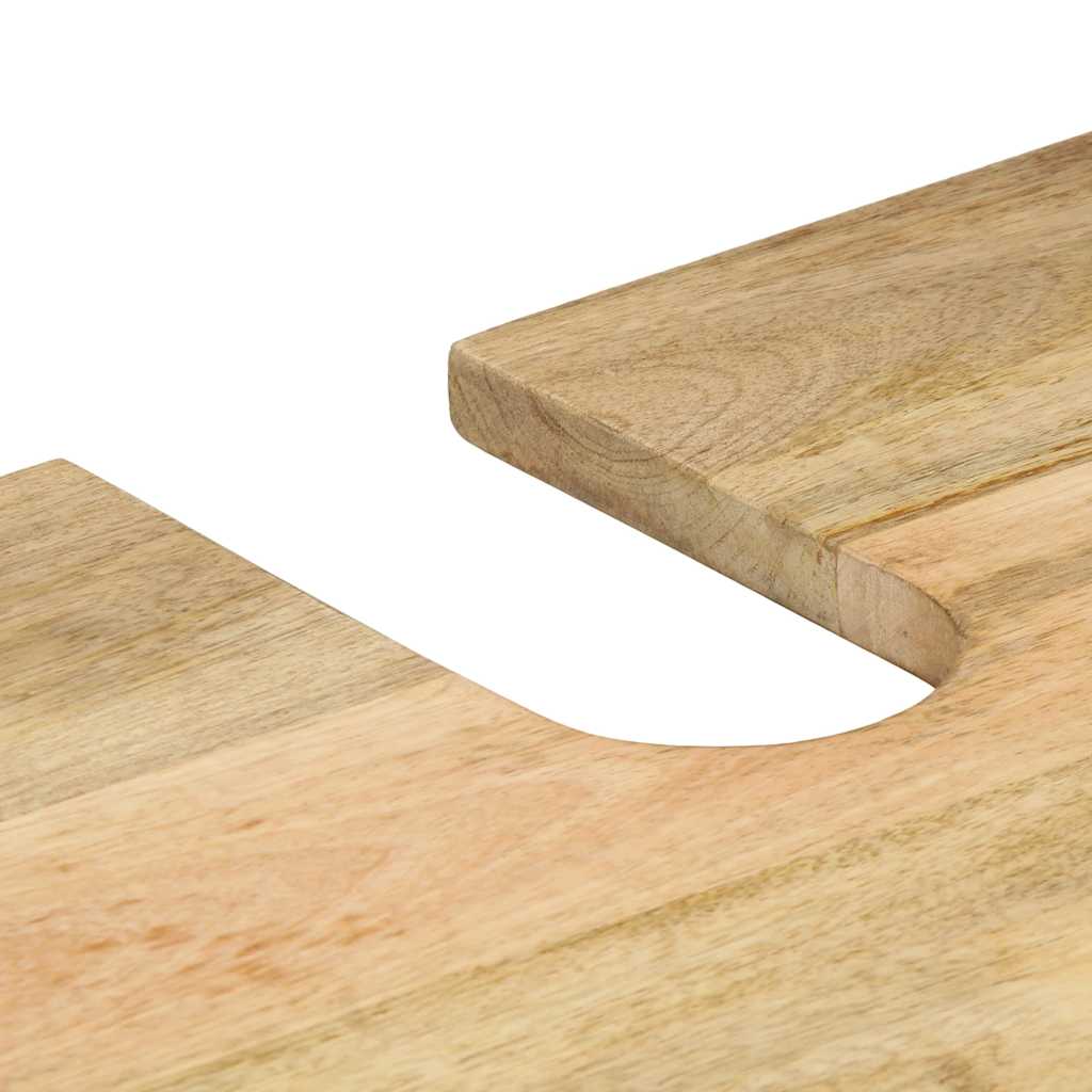 4 pcs conj. móveis p/ casa de banho madeira de mangueira maciça - Image 12