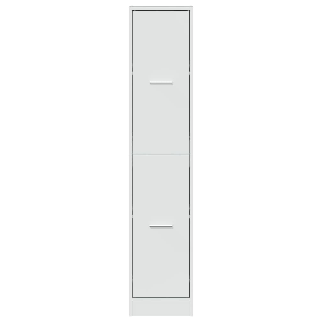 Armário de boticário derivados de madeira branco brilhante - Image 3