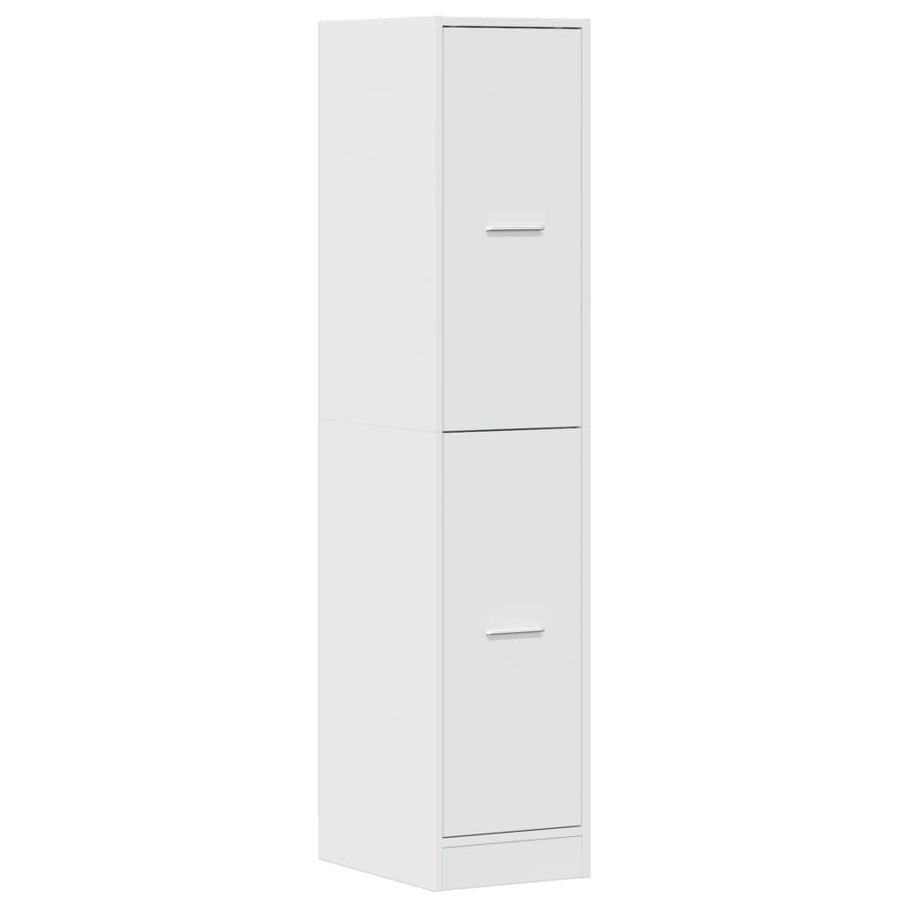 Armário de boticário derivados de madeira branco brilhante - Image 4