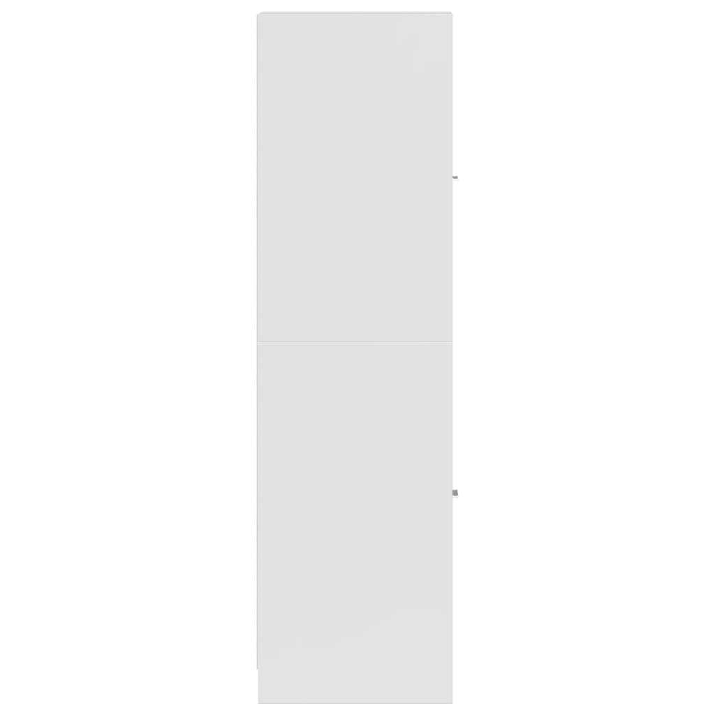 Armário de boticário derivados de madeira branco brilhante - Image 5