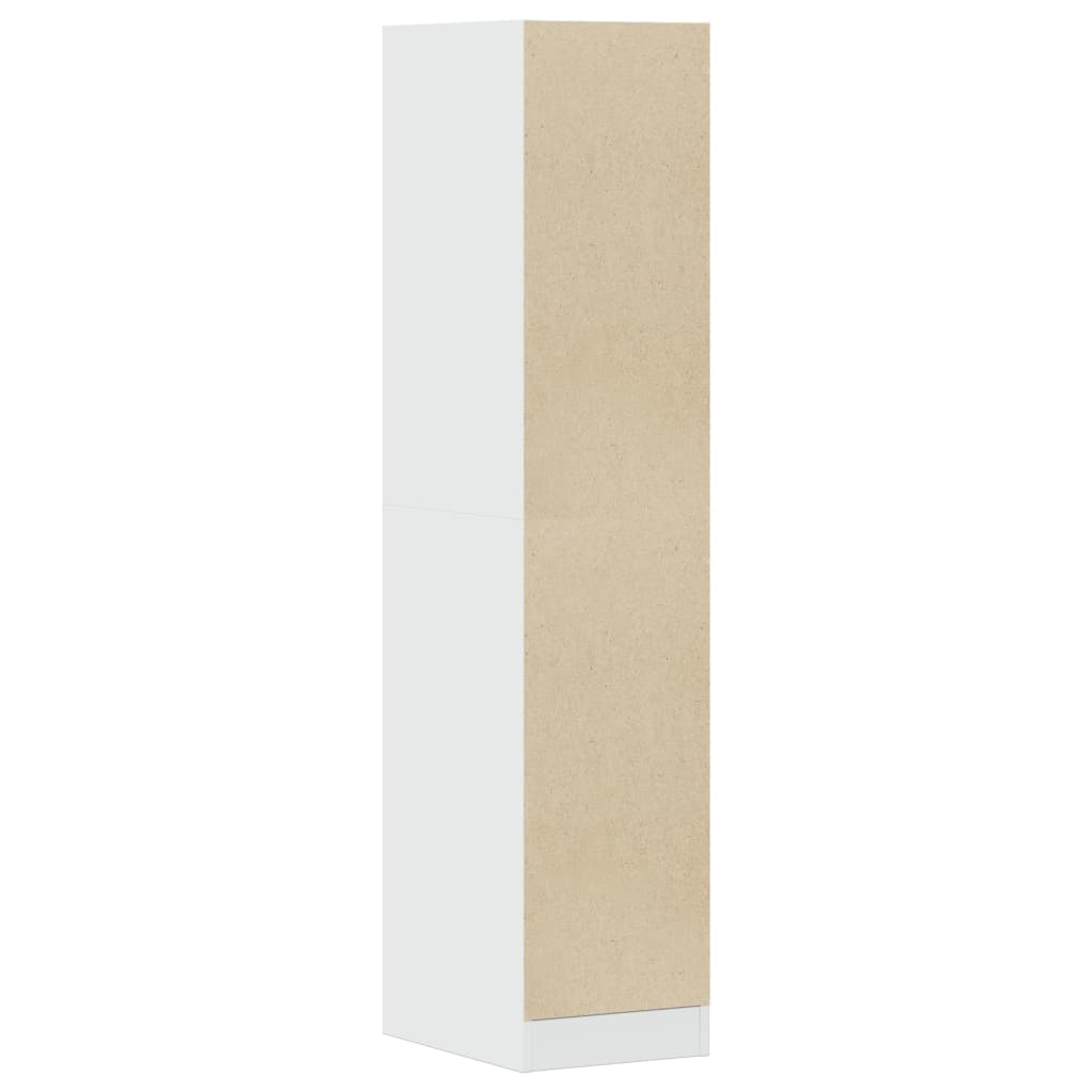 Armário de boticário derivados de madeira branco brilhante - Image 6