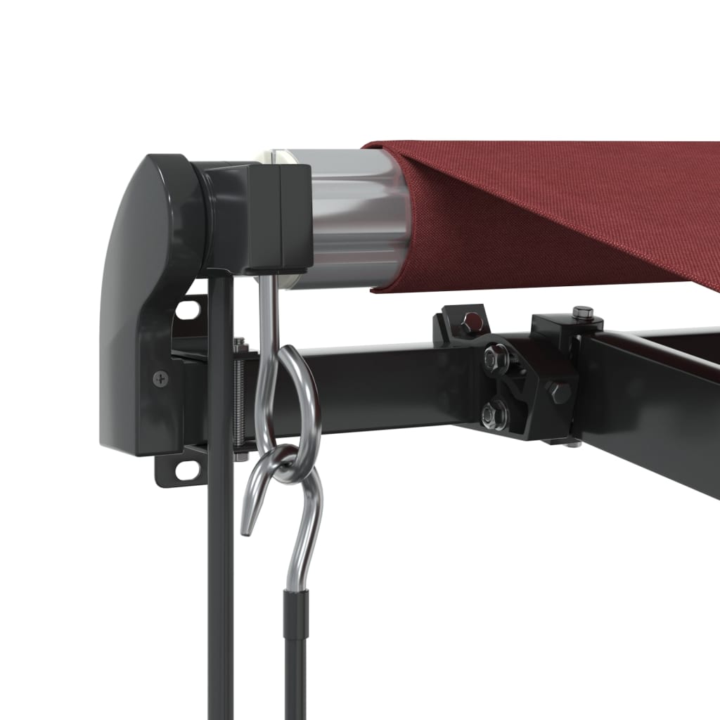 Toldo retrátil automático com luzes LED 300x250 cm bordô - Image 6