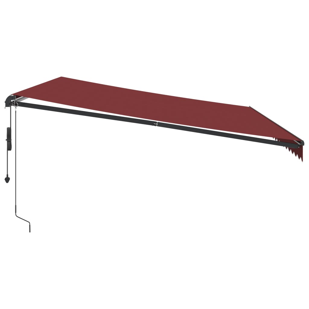 Toldo retrátil automático 500x300 cm bordô - Image 3