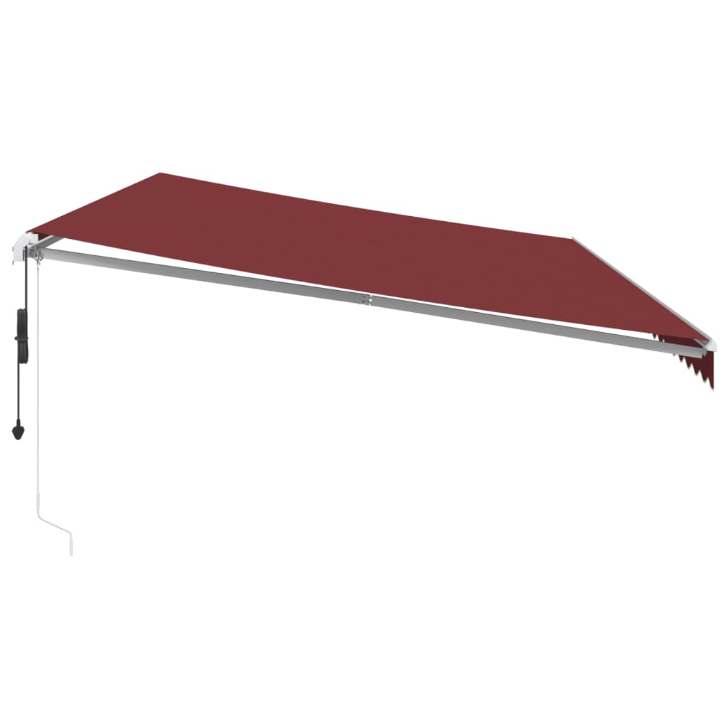 Toldo retrátil automático 600x300 cm bordô - Image 3