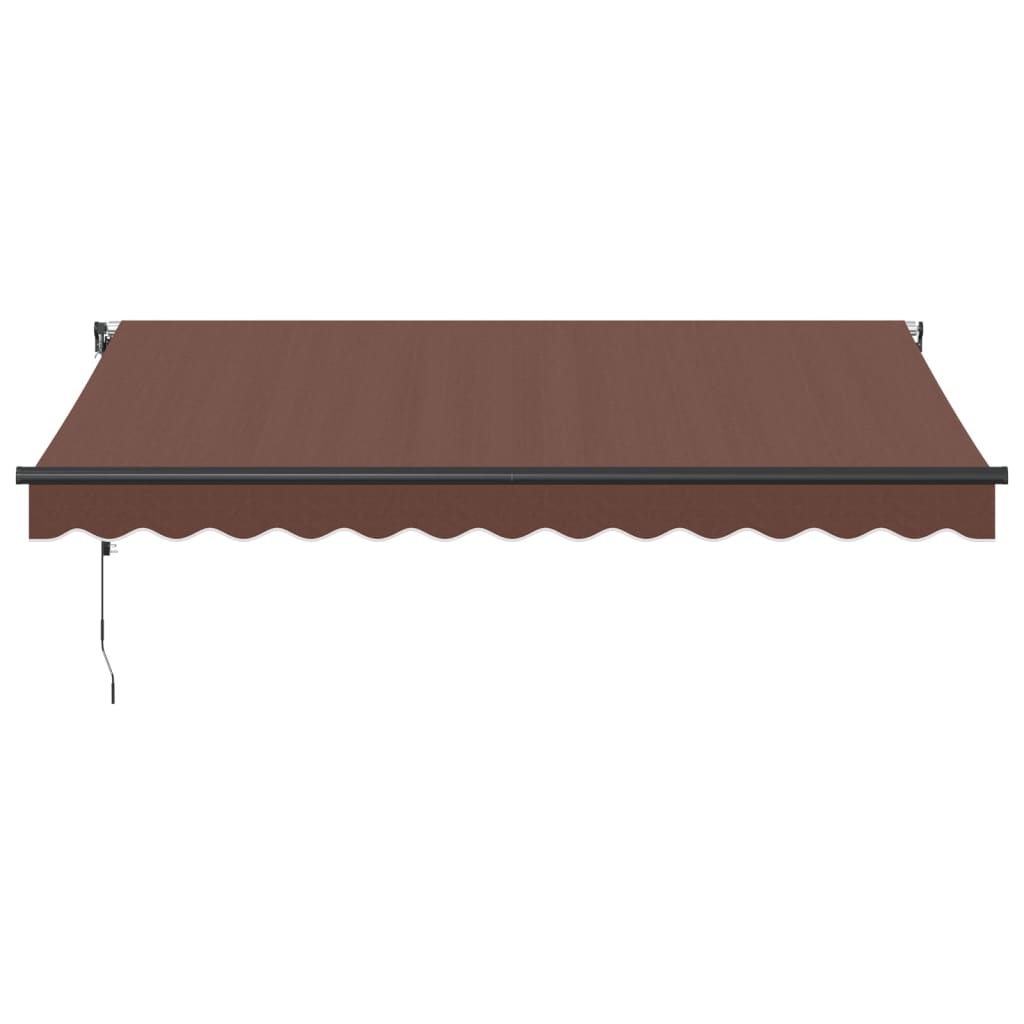 Toldo retrátil automático 350x250 cm castanho - Image 2