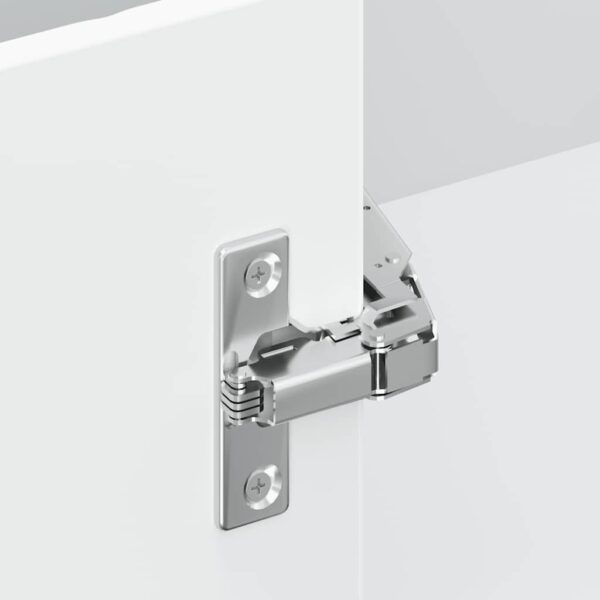 Armário baixo de canto de cozinha Kalmar branco alto brilho - Image 8