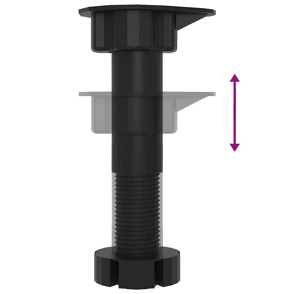 Armário de canto de parede da cozinha derivados madeira preto - Image 8