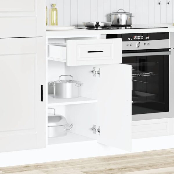 Armário base de cozinha Porto derivados de madeira branco - Image 2