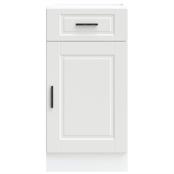 Armário base de cozinha Porto derivados de madeira branco - Image 3