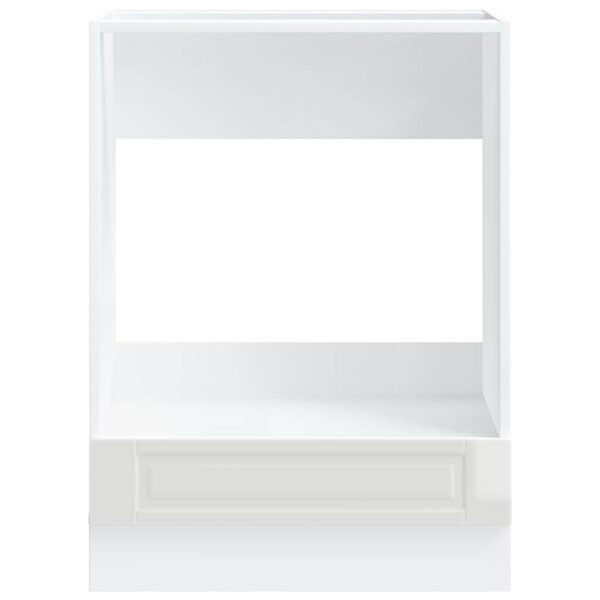 Armário forno Porto derivados de madeira branco brilhante - Image 3
