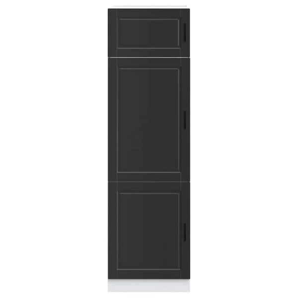 Armário de cozinha Porto derivados de madeira preto - Image 2