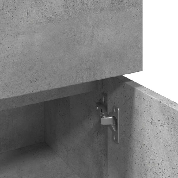 Armário casa de banho 30x30x95 cm contrapl. cinzento cimento - Image 8