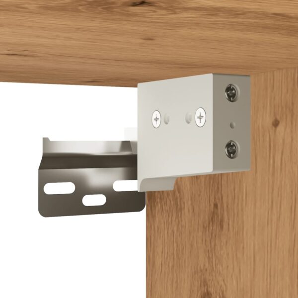 Armário suspenso de WC 30x30x130 cm carvalho artisiano - Image 10