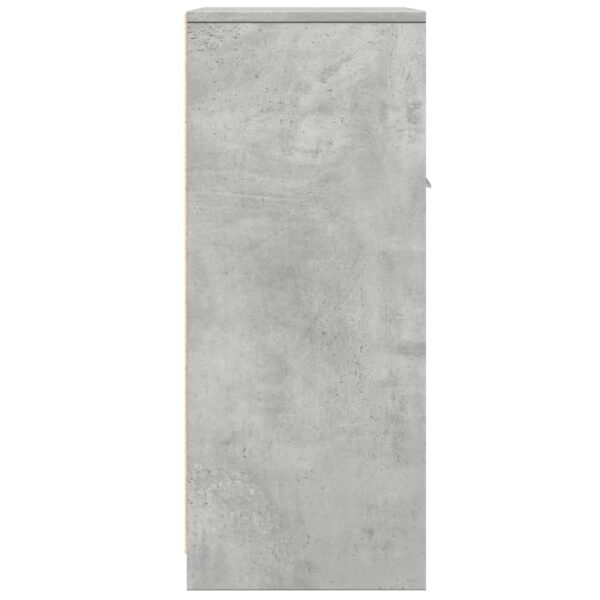 Armário de casa de banho 60x33x80cm contraplacado cinza cimento - Image 4