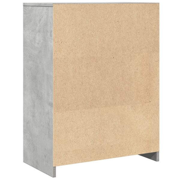 Armário de casa de banho 60x33x80cm contraplacado cinza cimento - Image 5