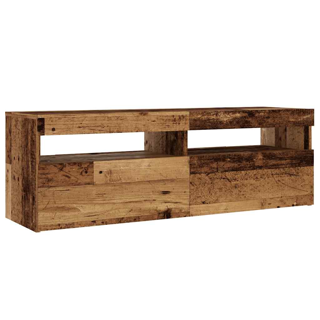 Móvel de TV com luzes LED derivados de madeira madeira velha - Image 5