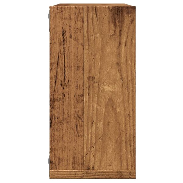 Prateleiras de parede cubos 6 pcs deriv. madeira madeira velha - Image 5