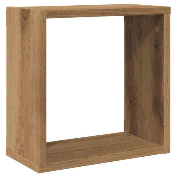 Prateleiras cubo 6 pcs derivados de madeira carvalho artisiano - Image 3