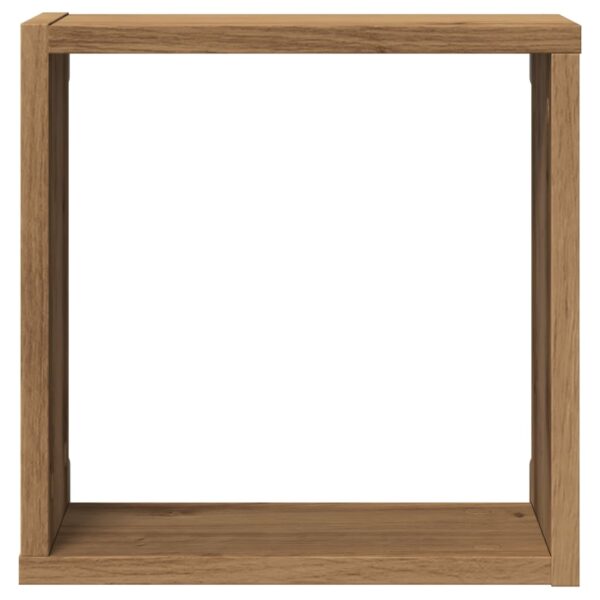 Prateleiras cubo 6 pcs derivados de madeira carvalho artisiano - Image 4