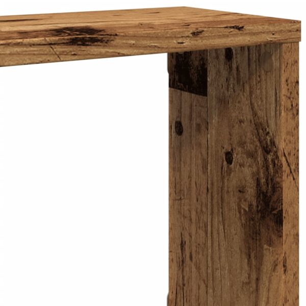 Prateleiras de parede cubos 2 pcs deriv. madeira madeira velha - Image 7