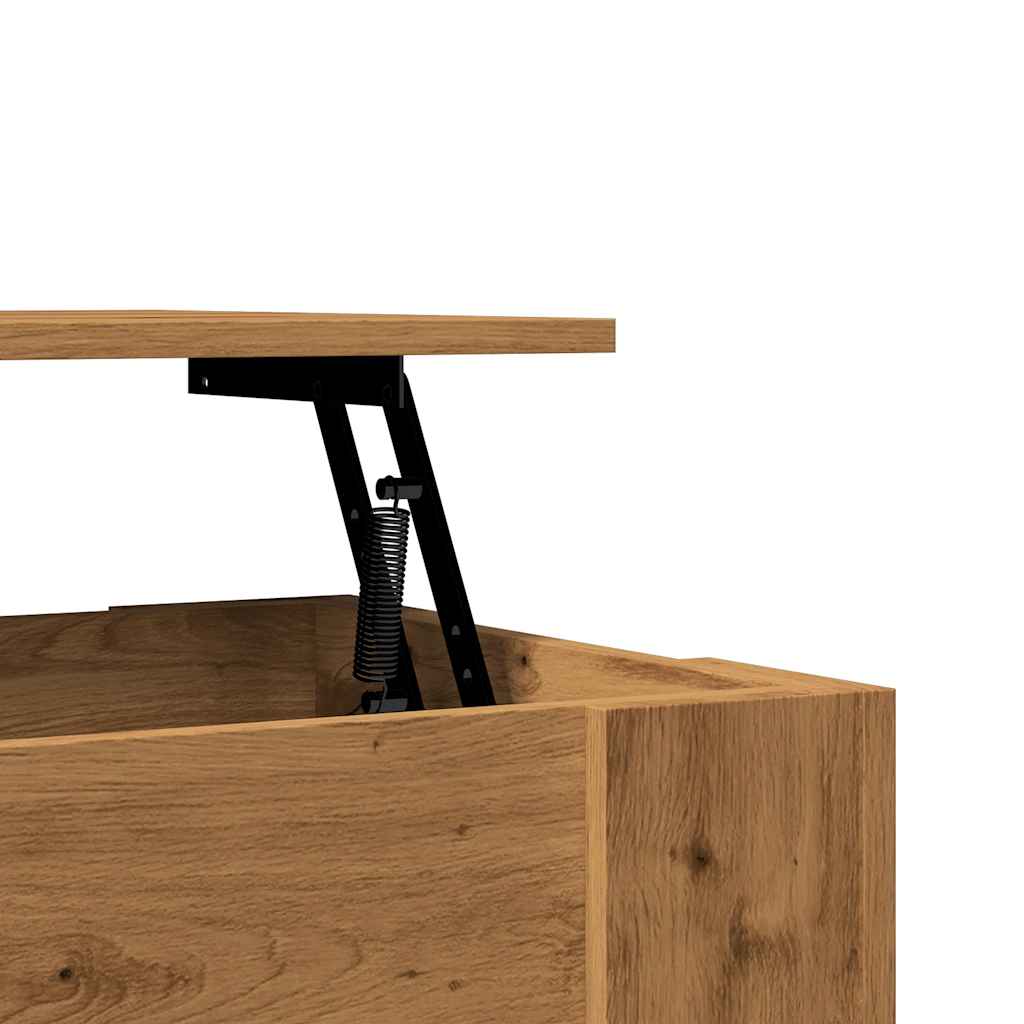 Mesa de centro em carvalho artesanal 101x49x52 cm - Image 9