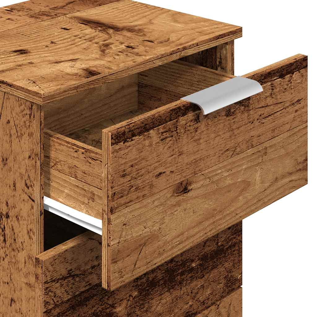 Mesas de cabeceira 2 pcs derivados de madeira madeira velha - Image 8