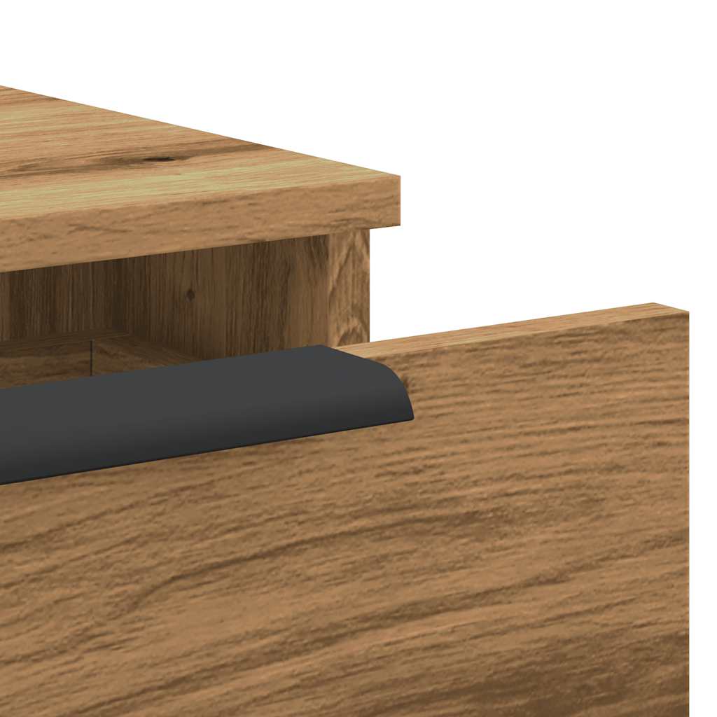 Armário parede 102x30x20cm derivados madeira carvalho artisiano - Image 7