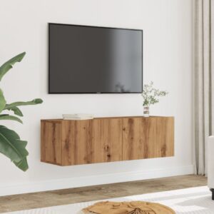 Móveis de parede para TV 2 pcs 100x30x30 cm carvalho artisiano