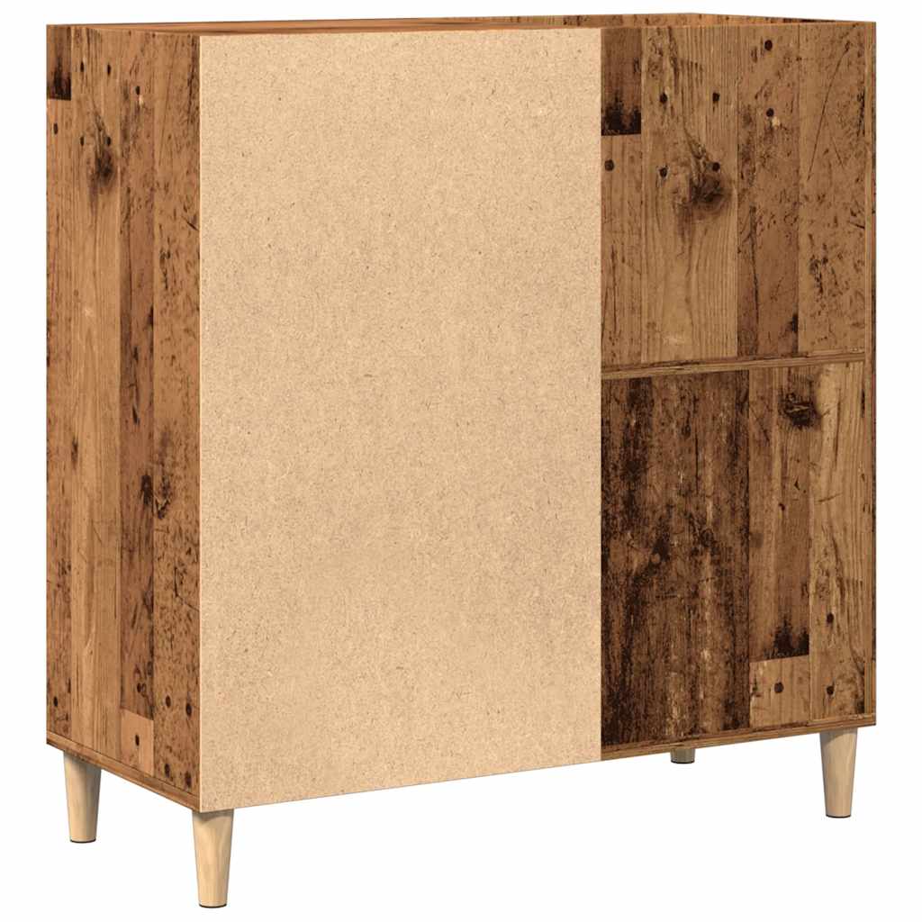 Armário para discos 84,5x38x89 cm deriv. madeira madeira velha - Image 5