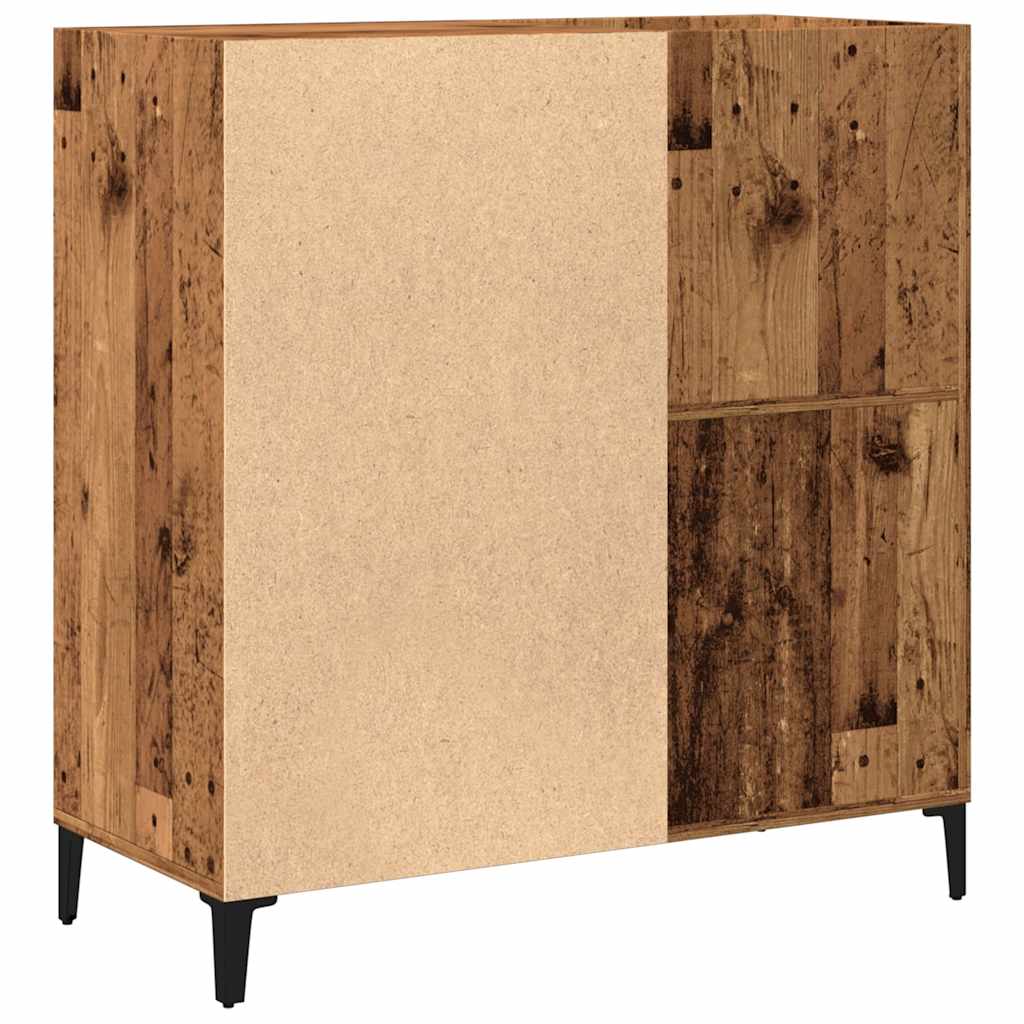 Armário para discos 84,5x38x89 cm deriv. madeira madeira velha - Image 5