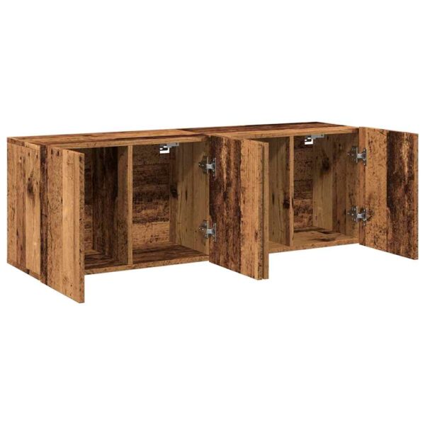 Móveis de parede para TV 2 pcs 60x30x41 cm madeira velha - Image 5