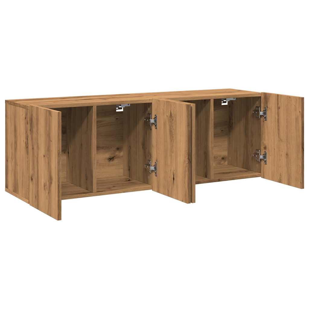 Móveis de parede para TV 2 pcs 60x30x41 cm carvalho artisiano - Image 5