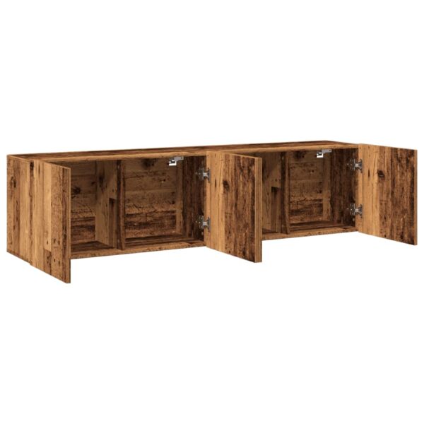 Móveis de parede para TV 2 pcs 80x30x41 cm madeira velha - Image 4