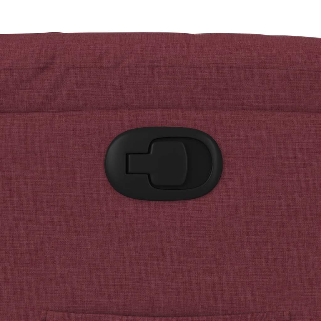 Poltrona reclinável tecido vermelho tinto - Image 8