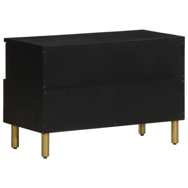 Móvel de TV 70x33x46 cm derivados de madeira preto - Image 5