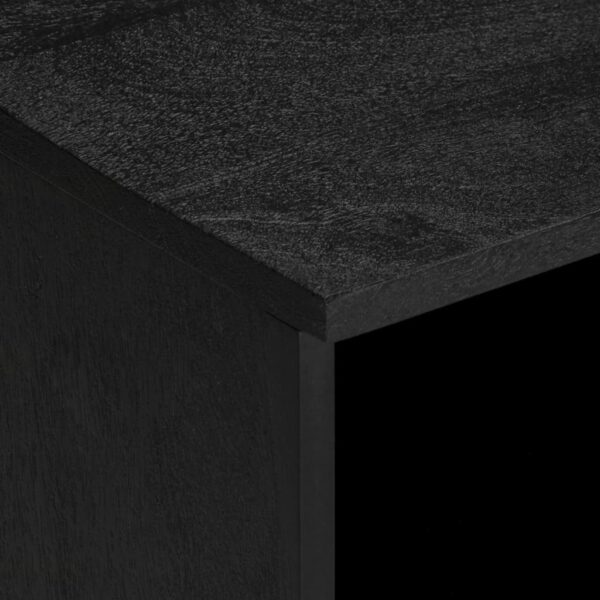 Móvel de TV 100x33x46 cm derivados de madeira preto - Image 6