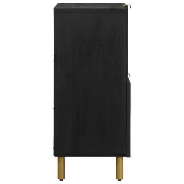 Aparador 80x33x75 cm derivados de madeira preto - Image 4