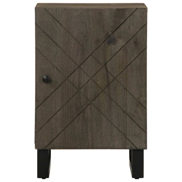 Armário de casa de banho 38x33x58 cm mangueira maciça preto - Image 3