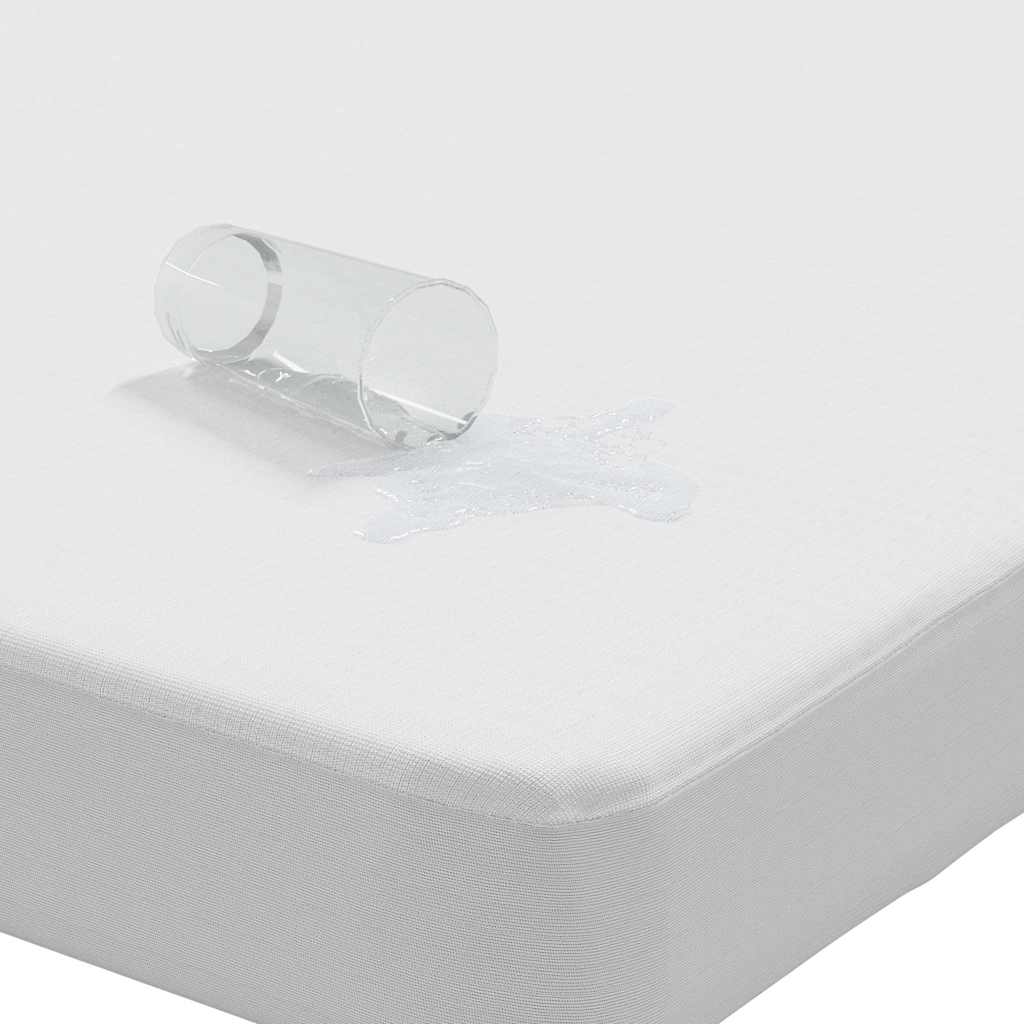 Protetor de colchão impermeável 180x220 cm branco - Image 2